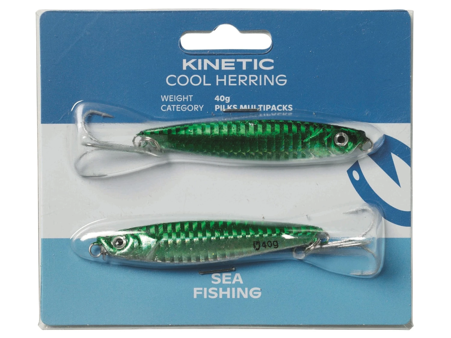 Kinetic Cool Herring 2pack 40g Green/Silver 1 Kinetic Cool Herring 2pack 40g Green/Silver