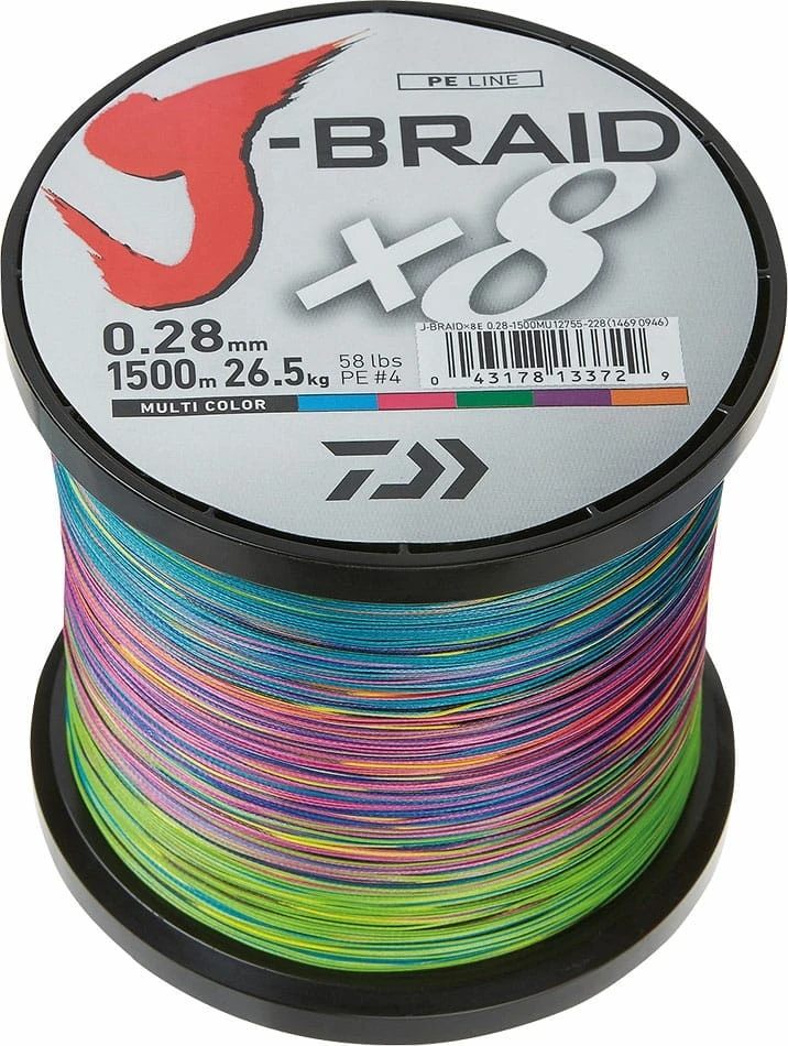 Daiwa J-Braid X8 58Lb 0.28mm 1500m Mc 1 Daiwa J-Braid X8 58Lb 0.28mm 1500m Mc