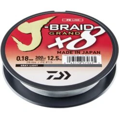 Daiwa J-Braid Grand X8 135 M Light Grey Fiskelina