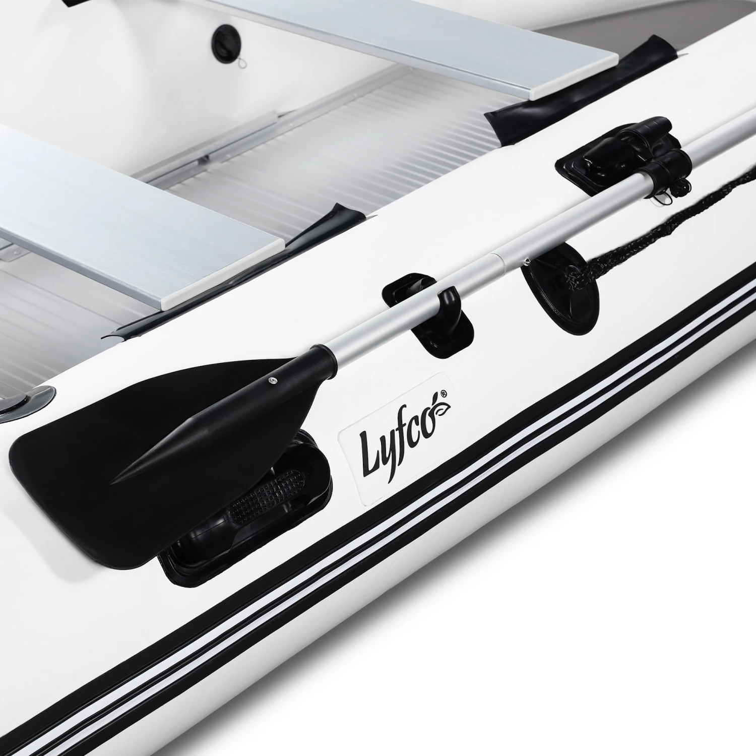 Lyfco Gummibåt 360 Cm (0,9 Mm PVC) Vit 8 Lyfco Gummibåt 360 Cm (0,9 Mm PVC) Vit - Afbeelding 8