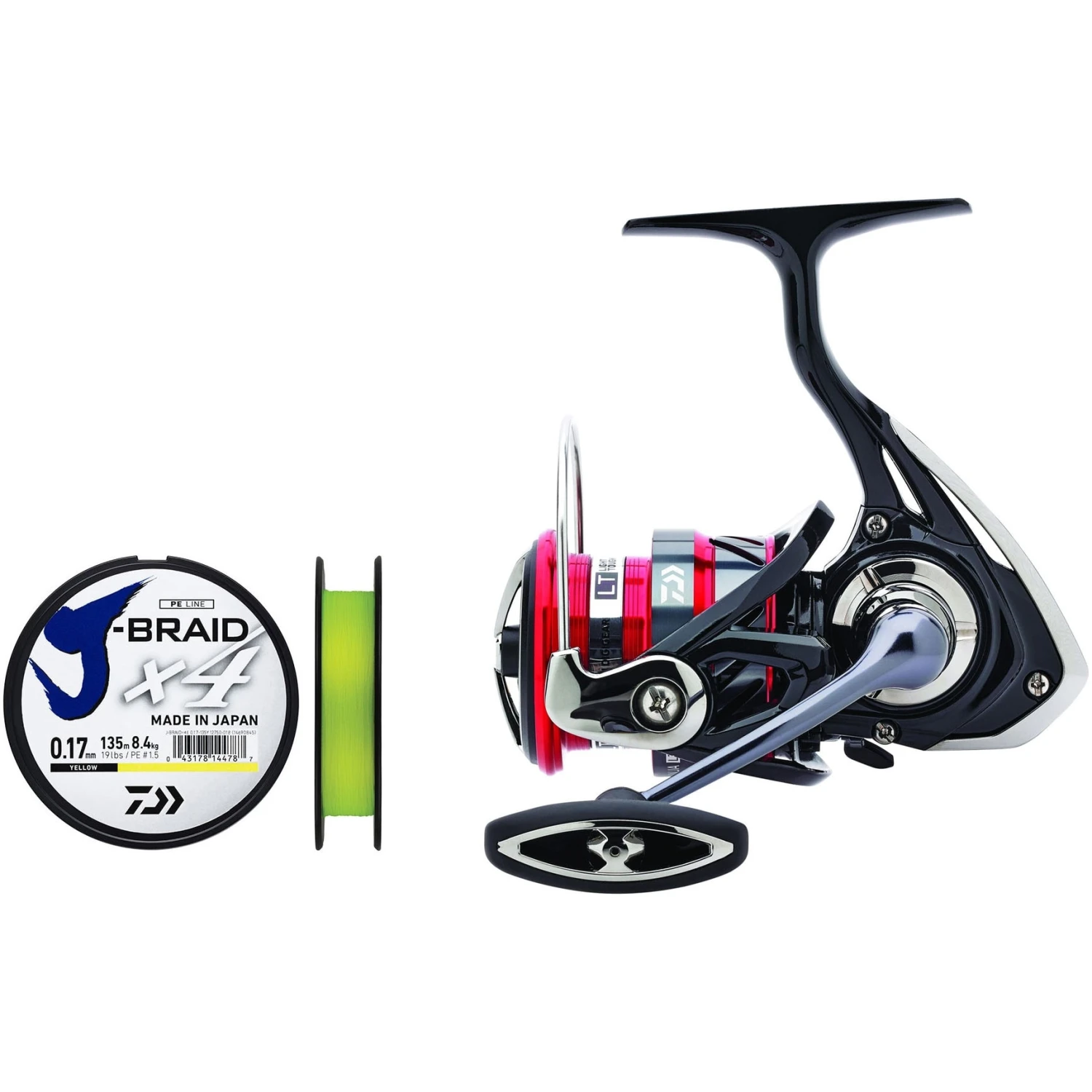 Daiwa Ninja LT 3000-C Haspelrulle (Påspolad J-Braid X4-lina 0,19 Mm) 1 Daiwa Ninja LT 3000-C Haspelrulle (Påspolad J-Braid X4-lina 0,19 Mm)